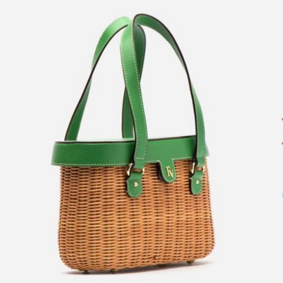 SOLD!! NWT Frances Valentine "Arielle" Basket Bag - Picture 3 of 5